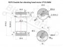 Vibration motor Type 370 6V 3000rpm double sector